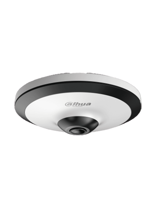 DH-HAC-EW2501N - Cámara Fisheye HDCVI 5 MP, visión 360°, IR 10 m, WDR real 120dB, micrófono integrado. Ideal para uso interior con tecnología Starlight para baja luz y reducción de ruido 2D/3D. Ofrece vigilancia detallada y nítida en todas condiciones.