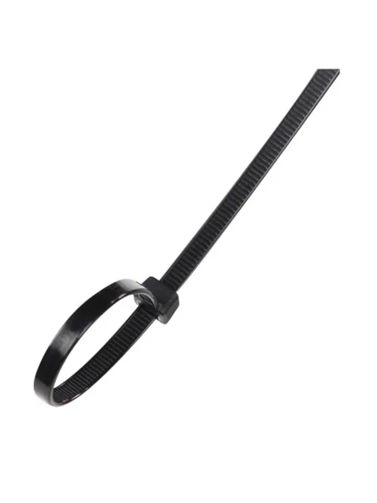 TCE LMG-SZS3X100N - Cincho de Nylon Color Negro, Bolsa con 100 piezas, Medida 2.5mm Ancho X 100mm Largo, Certificación UL 94V-2