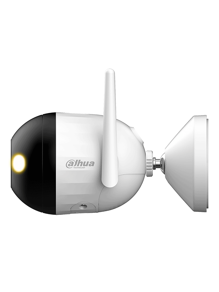 DAHUA F4CN-PV - Cámara IP Bullet WiFi de 4 Megapíxeles / Full Color + Iluminación Dual Inteligente / Disuasión Activa/ Lente 2.8mm / Audio 2 Vías/ Micrófono y Altavoz Integrados/ 30 Metros de Iluminación/ IA/ IP67/