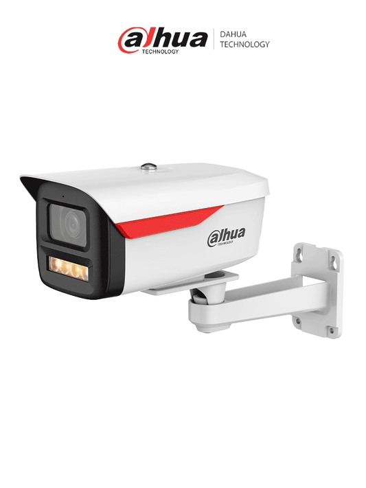 DAHUA DH-IPC-HFW2249MP-S-LED-0360B-B-PRO-Cámara IP Bullet de 2MP/WizColor /WizSense/equipada con IA/ SMD Plus/ Lente de 3.6 mm/ micrófono integrado/ Protección perimetral/ Ranura MicroSD,WDR real de 120 dB y PoE.Certificación IP67