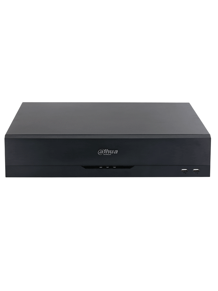 DAHUA DHI-NVR5864-16P-EI - NVR de 64 canales IP 4K con tecnología Acupick de 16 puertos PoE, RAID 0/1/5/6/10, 384 Mbps. IA avanzada: detección y reconocimiento de rostros, protección perimetral, SMD Plus en 8 canales.