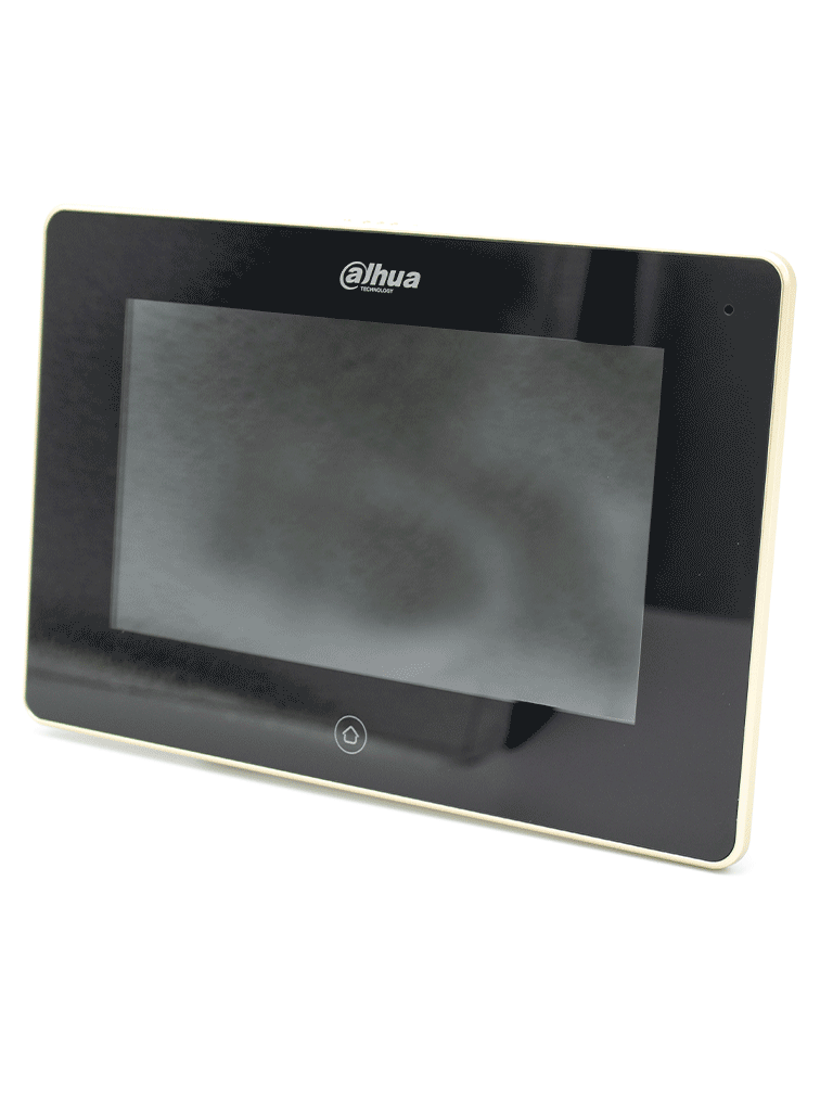 DAHUA VTH5221DS2 - Monitor IP Touch de 7" con conectividad WiFi y Ethernet, compatible con PoE 802.3af. Admite MicroSD de hasta 32GB, soporta hasta 32 cámaras IP y 20 frentes de calle. Ideal para sistemas de vigilancia avanzados.