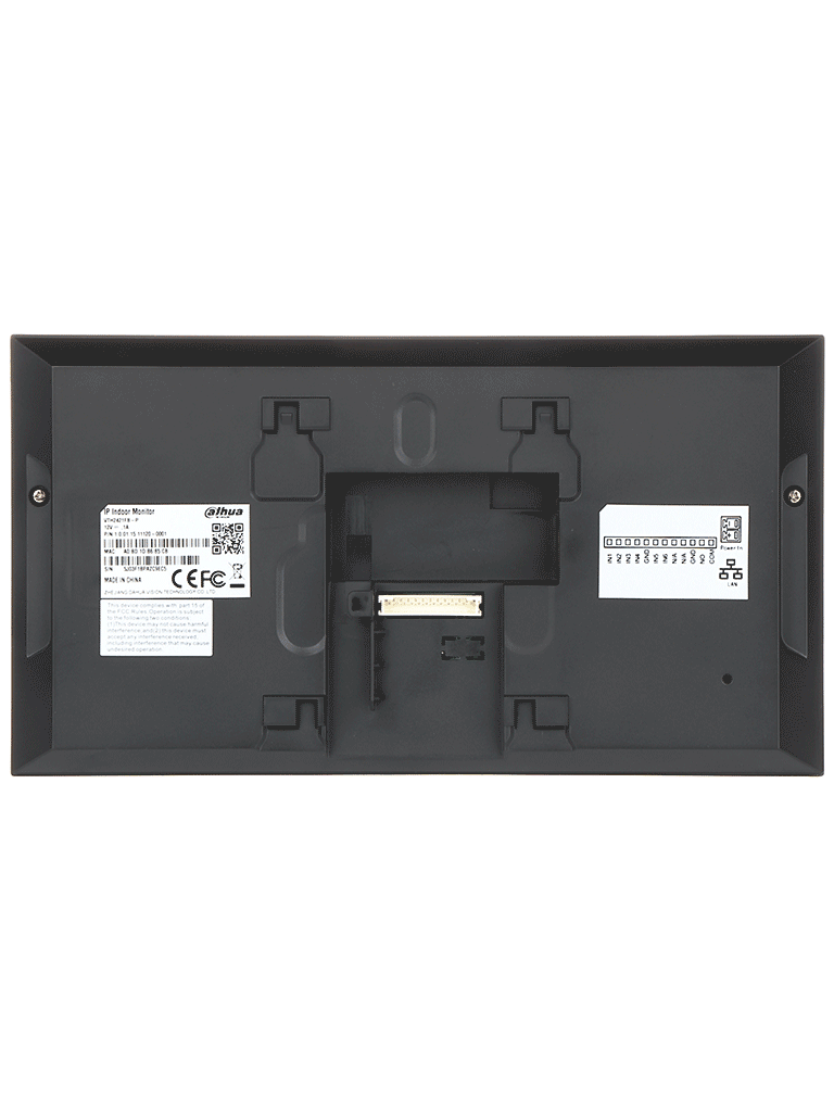 DAHUA VTH2421FB-P - Monitor IP táctil de 7" Serie Pro, con 8GB de memoria embebida, PoE estándar, ranura MicroSD, soporta llamada grupal, videos, mensajes, 6 entradas/salidas de alarma, y hasta 9 monitores adicionales.