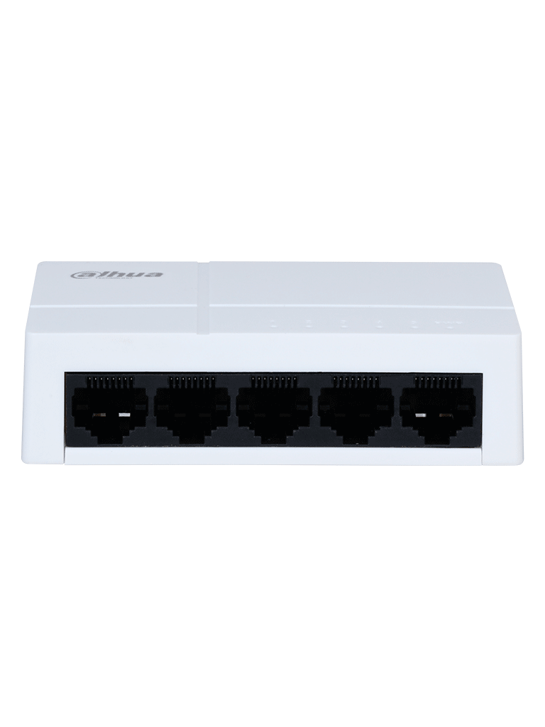 DAHUA PFS3005-5GT-L - Switch para Escritorio 5 Puertos/ Gigabit Ethernet/ 10/100/1000/ Diseño Compacto/ Capa 2/ Switching 10 Gbps/ Velocidad de Reenvio de Paquetes 7.44 Mbps/ Blanco/