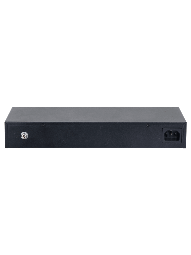 DAHUA DH-S3024-24GT - Switch Gigabit de 24 puertos no administrable, Capa 2, Carcasa metálica, switching de 48G, tasa de reenvío de 35.7 Mbps, memoria buffer de 8.4Mb, y protección avanzada contra descargas.