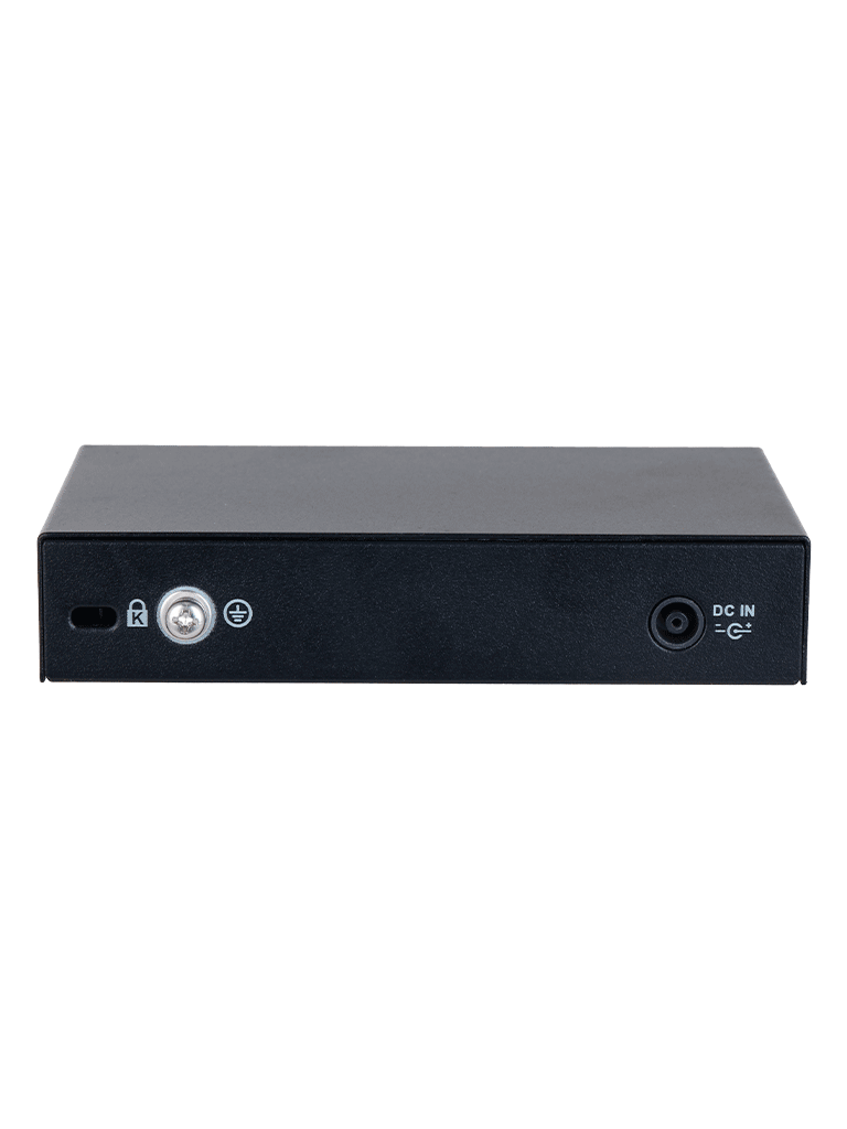 DAHUA DH-CS4006-4ET2ET-60 - Switch PoE de 6 Puertos Administrable con 4 PoE (10/100 Mbps) y 2 uplink (10/100 Mbps). Total de 65 W PoE, administración en la nube con DoLynk Care, carcasa metálica robusta, ideal para redes IP.