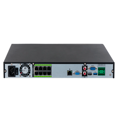 DAHUA NVR5216-8P-EI - NVR IP con tecnología Acupick y WizSense 16 canales 1U con 8 PoE, 2 HDD, H.265+/H.265, 384 Mbps, reconocimiento y detección facial, protección perimetral, SMD Plus, IA por cámara ANPR, mapa de calor, conteo de personas y metadatos.