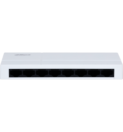 DAHUA DH-PFS3008-8GT-L-V2 - Switch para Escritorio 8 Puertos/ Gigabit Ethernet/ 10/100/1000/ Diseño Compacto/ Capa 2/ switching 16 Gbps/ Velocidad de Reenvio de paquetes11.9 Mbps/ Blanco/