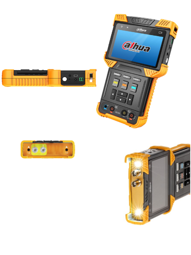 DAHUA PFM900-E - Probador de Video IP y HDCVI/ Soporta H.264 y H.265/ Soporta Control PTZ & Probador de Audio/ Soporta Prueba de Cable de Red/ Multimetro Digital/ Salida Poe 802.3at y Salida de 12v 2Amp/