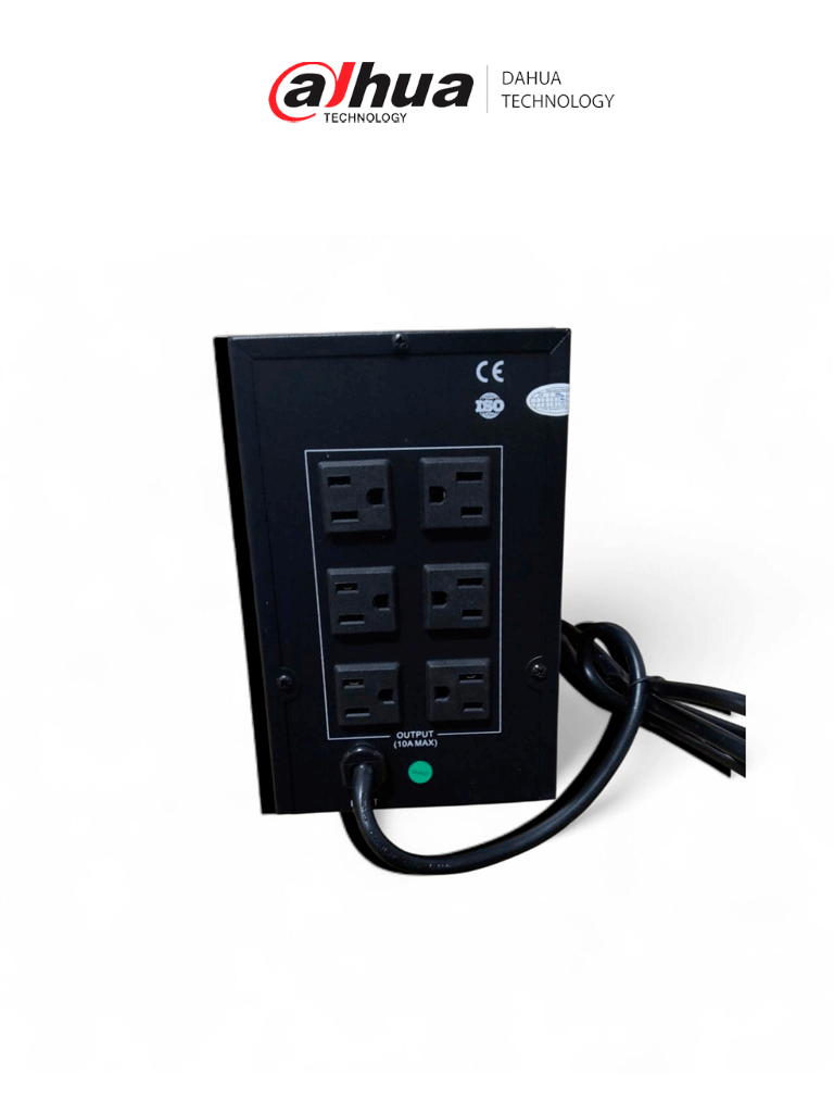 DAHUA DH-PFM350-900-A - UPS de 1500VA/900W/ Linea Interactiva/ Entrada y Salida de 110 Vac a 120 Vac/ 6 salidas / Estabilizador de Voltaje AVR/ Diseño Compacto/