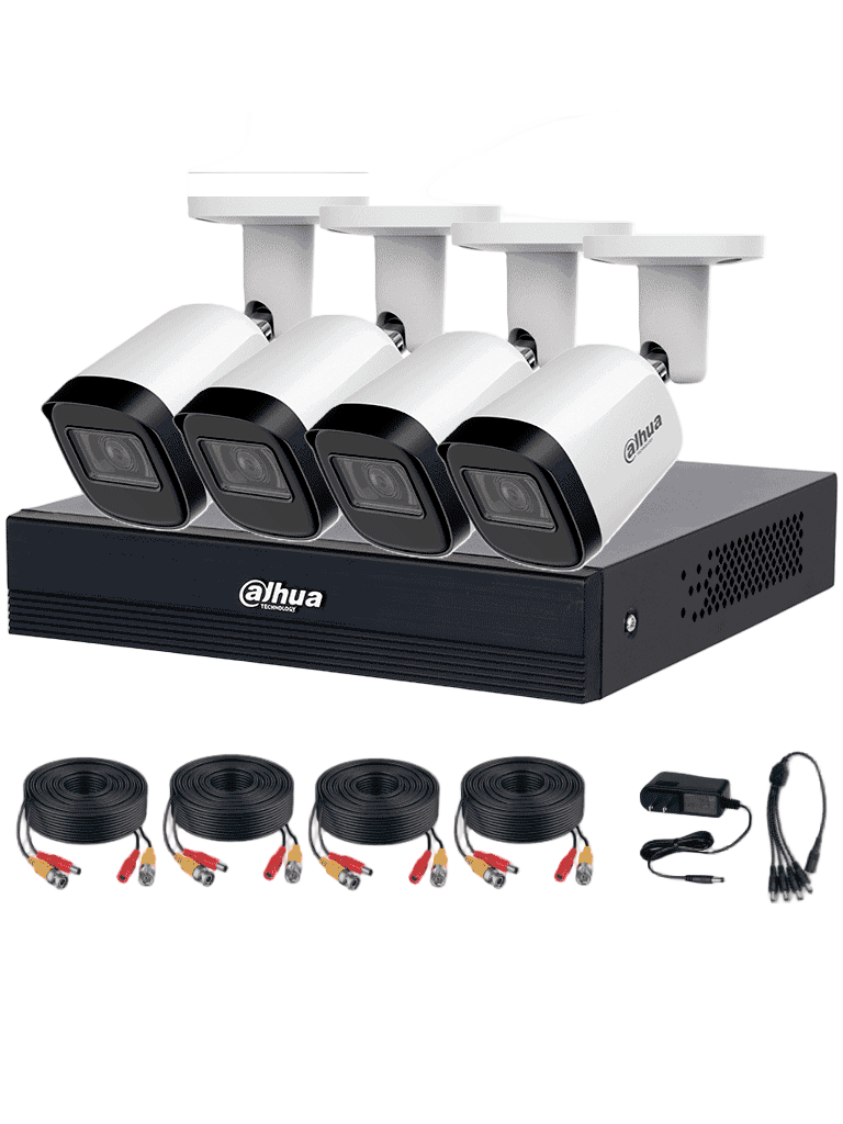 Dahua KIT/XVR1B04-I/T/4-B2A21N-U-IL-0280B Kit 4CH 2MP WizSense Metal