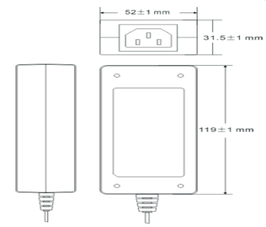 SAXXON PSU1205D - Fuente de Poder Regulada de 12 Vcc a 5 Amperes/ Ideal para Equipos de Alto Consumo de Corriente/ Para Usos Multiples: Sistemas de CCTV, Acceso, Asistencia, etc/ Certificación UL/