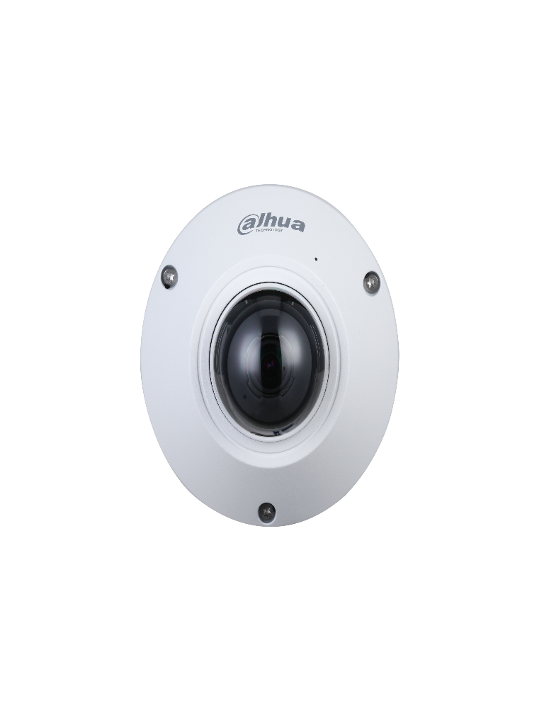 DAHUA IPC-EB5541-AS - Camara IP FishEye de 5 Megapixeles/ WizMind/ 360 Grados/ H.265/ Microfono Integrado + 1 Canal de E&S/ E&S De Alarma/ Mapa de Calor/ Conteo de Personas/ IP67/ IK10/ WDR Real/ PoE