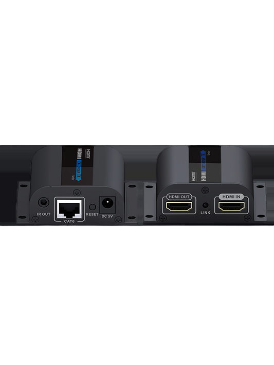 SAXXON LKV372PRO- Kit extensor de video HDMI/ Resolucion 1080p/ CAT 6/ 6A Cobre / Hasta 50 metros/ Loop HDMI en transmisor/ Transmisor IR/ Plug and play