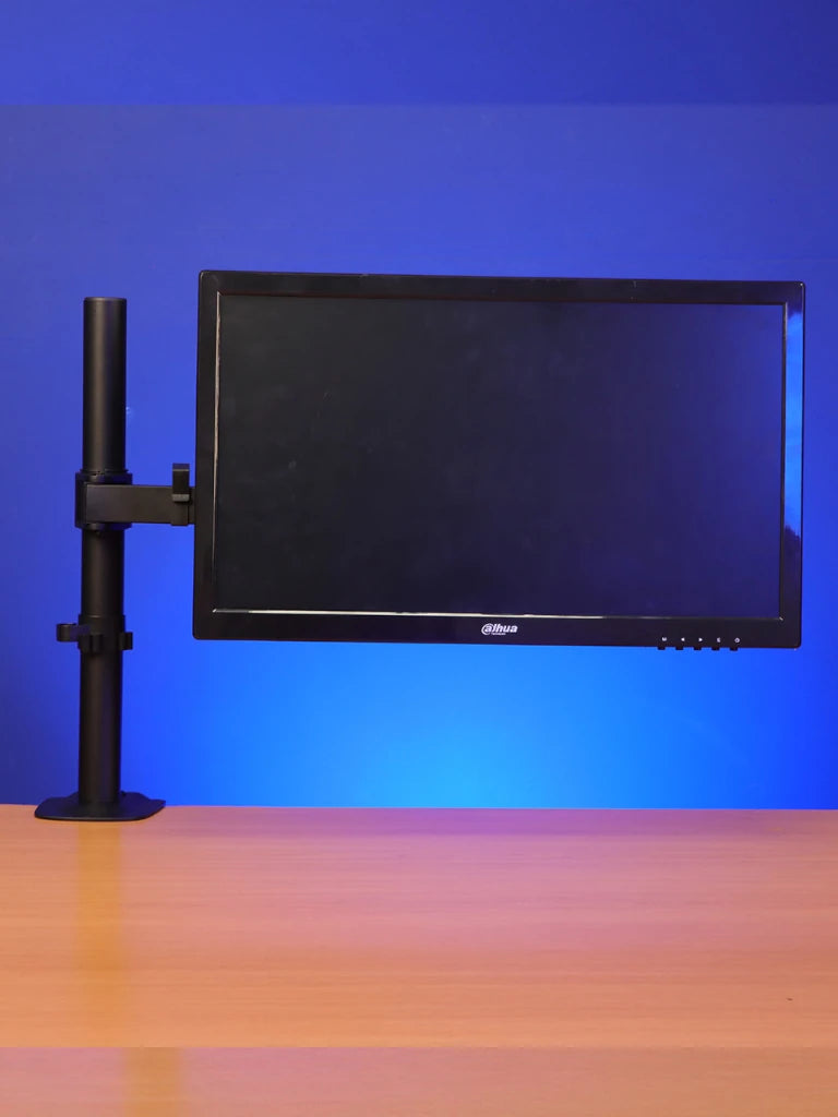 TCE LMG12NB - Soporte de Escritorio para 1 Monitor de 13 a 27 " , Carga Máxima 9Kg , VESA 75x75mm / 100x100mm / Ajuste Inclinación y Rotación