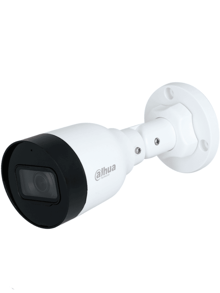 Dahua IPC-HFW1230S1-A-S6 - Cámara IP Bullet de 2MP, lente de 2.8mm, ángulo de visión de 102 grados, micrófono integrado, compresión H.265+, IR de 30m
