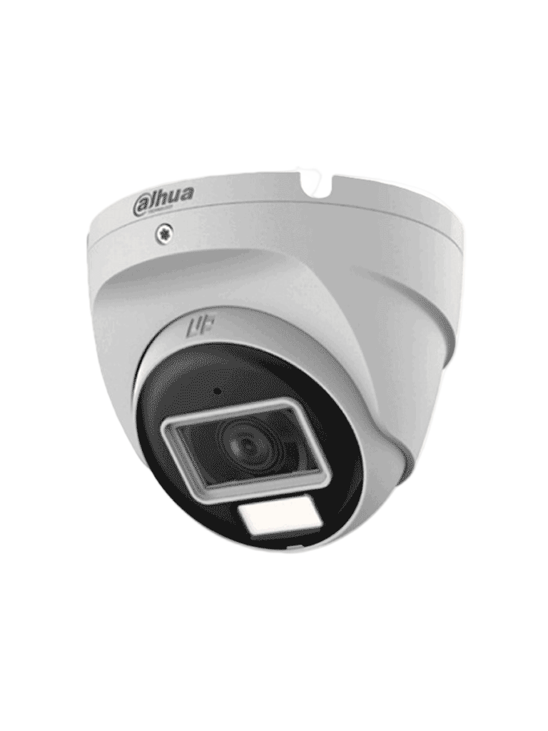 DAHUA HAC-T2A21N-U-IL-A- Cámara Domo de 2 MP Serie Cooper/ Lente de 2.8 mm con Apertura Hasta 100°/20Mts Luz Calida/ Con Micrófono Incorporado/ Metal