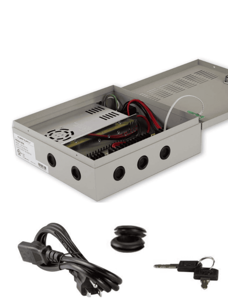 SAXXON PSU1220D16H- Fuente de Poder Profesional de 11 a 15 vcd/ 20 Amperes/ Para 16 Camaras Hasta 4k/ 1.25 Amperes por Canal/ Protección contra Sobrecargas/ Filtro de Ruido por Canal/ Uso rudo/
