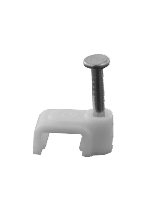 TCE LMG-NCC-5mm-GYQ50 - Grapa cuadrada de pared / medida interna 5 mm / Altura 6 mm / Color gris / Bolsa de 50 piezas