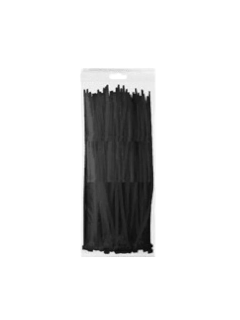 TCE LMG-SZS3X100N - Cincho de Nylon Color Negro, Bolsa con 100 piezas, Medida 2.5mm Ancho X 100mm Largo, Certificación UL 94V-2