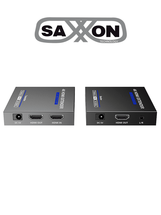 SAXXON LKV565P- Kit extensor HDMI de 2 Puertos/ Hasta 70 metros Con Cable CAT6/ 6A/ 7/ Resolución 4K @ 60Hz/ Transmisor IR/ Plug and play/ Soporta HDR/ Cero Latencia