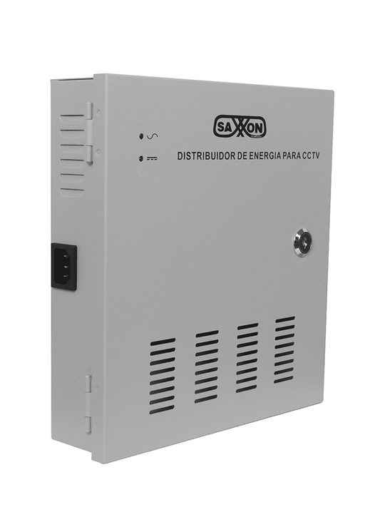 SAXXON PSU1220D18 - Fuente de 12 vcd/ 20 Amperes/ Para 18 Camaras/ 1.1 Amper por Canal/ Protección contra Sobrecargas/ Certificación UL/