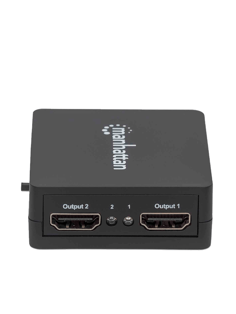 MANHATTAN 207652 - Splitter / Divisor de Video HDMI/ FullHD/ 1 Entrada y 2 Salidas/ Distancia de Entrada 15 Metros/ Distancia de Salidas 15 Metros