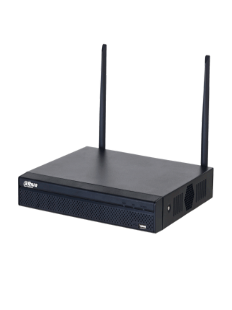 DAHUA NVR1108HS-W-S2-CE - NVR WiFi de 4 Megapixeles/ 8 Canales IP/ H.265/ Salidas HDMI &VGA/ 1 Bahía de Disco Duro/ 1 E&S de Audio/ Onvif/