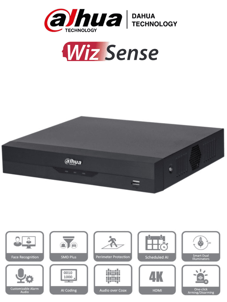 Dahua-XVR5104HS-4KL-I3-DVR-4-canales-XVR-4K-8Mp-Wizsense-4Ch