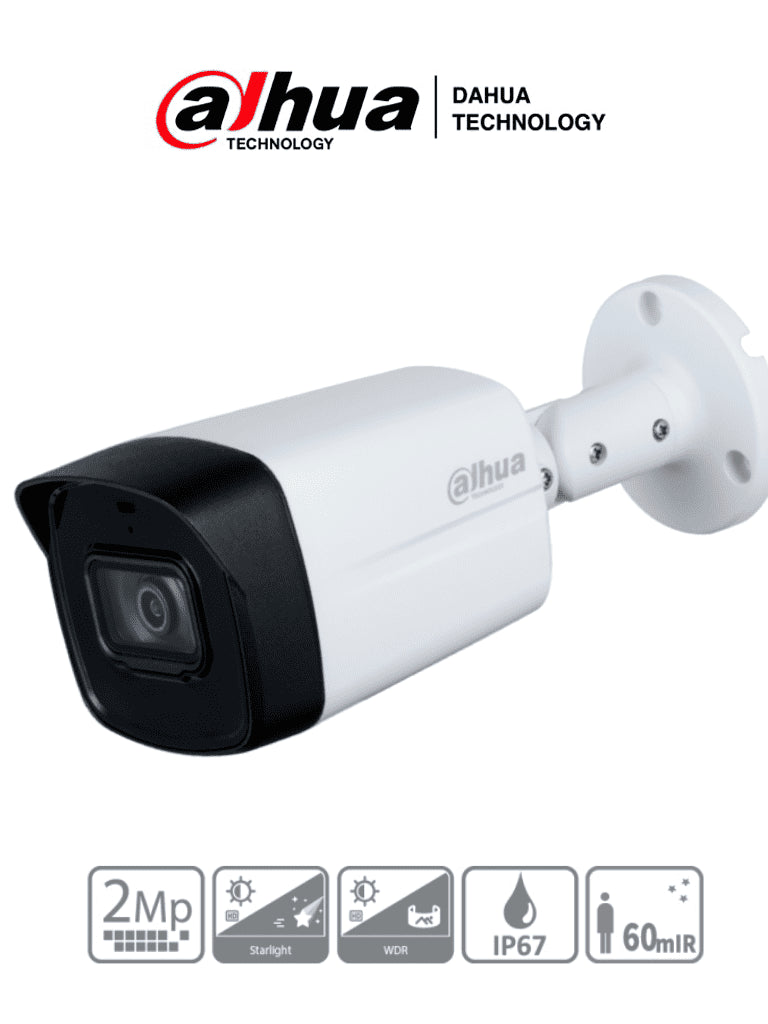 HFW1231TLM-I6-Bullet-2Mp-WDR-Adapt-IR-60M-IP67-Lente-2.8mm