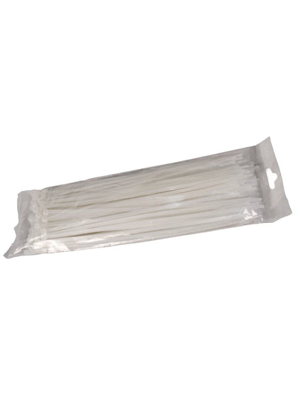 SAXXON CN25X100 - Cincho sujetacable / 2.5  mm X 100  mm / Blanco / Bolsa con 100 piezas / Nylon