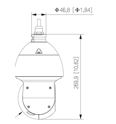 DAHUA DH-SD49225DB-HC  - Cámara HDCVI PTZ de 2 Megapíxeles/ 25x de Zoom Óptico/ Starlight/ WDR Real de 120 dB/ IR de 100 Mts/ IP66/ E de Alarma/ 1 Canal de Audio/