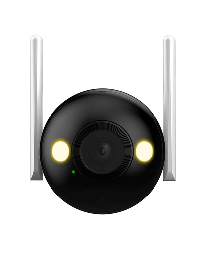 DAHUA F4CN-PV - Cámara IP Bullet WiFi de 4 Megapíxeles / Full Color + Iluminación Dual Inteligente / Disuasión Activa/ Lente 2.8mm / Audio 2 Vías/ Micrófono y Altavoz Integrados/ 30 Metros de Iluminación/ IA/ IP67/