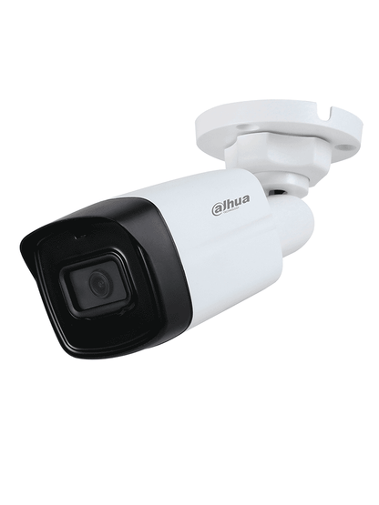 DAHUA HAC-HFW1500TL-A-28 - Camara Bullet de 5 Megapixeles/ Microfono Integrado/ Lente de 2.8mm/ IR de 80 Mts/ IP67/ Starlight/ CVI/CVBS/AHD/TVI/