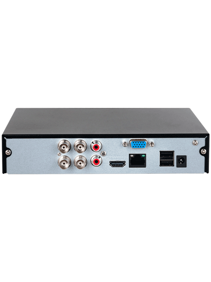 DAHUA XVR1B04-I-SSD - DVR de 4 canales 1080p Lite/ Con disco SSD de 512GB Especial para Videovigilancia/ S-XVR Series/ WizSense/ H.265+/ 4 canales con SMD Plus/ Búsqueda inteligente (Humanos y vehículos)/