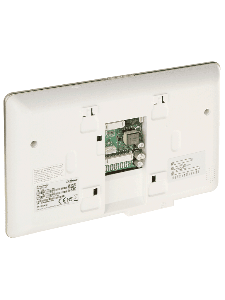 DAHUA VTH5221DS2 - Monitor IP Touch de 7" con conectividad WiFi y Ethernet, compatible con PoE 802.3af. Admite MicroSD de hasta 32GB, soporta hasta 32 cámaras IP y 20 frentes de calle. Ideal para sistemas de vigilancia avanzados.