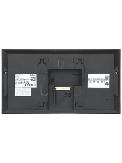 DAHUA VTH2421FB-P - Monitor IP táctil de 7" Serie Pro, con 8GB de memoria embebida, PoE estándar, ranura MicroSD, soporta llamada grupal, videos, mensajes, 6 entradas/salidas de alarma, y hasta 9 monitores adicionales.