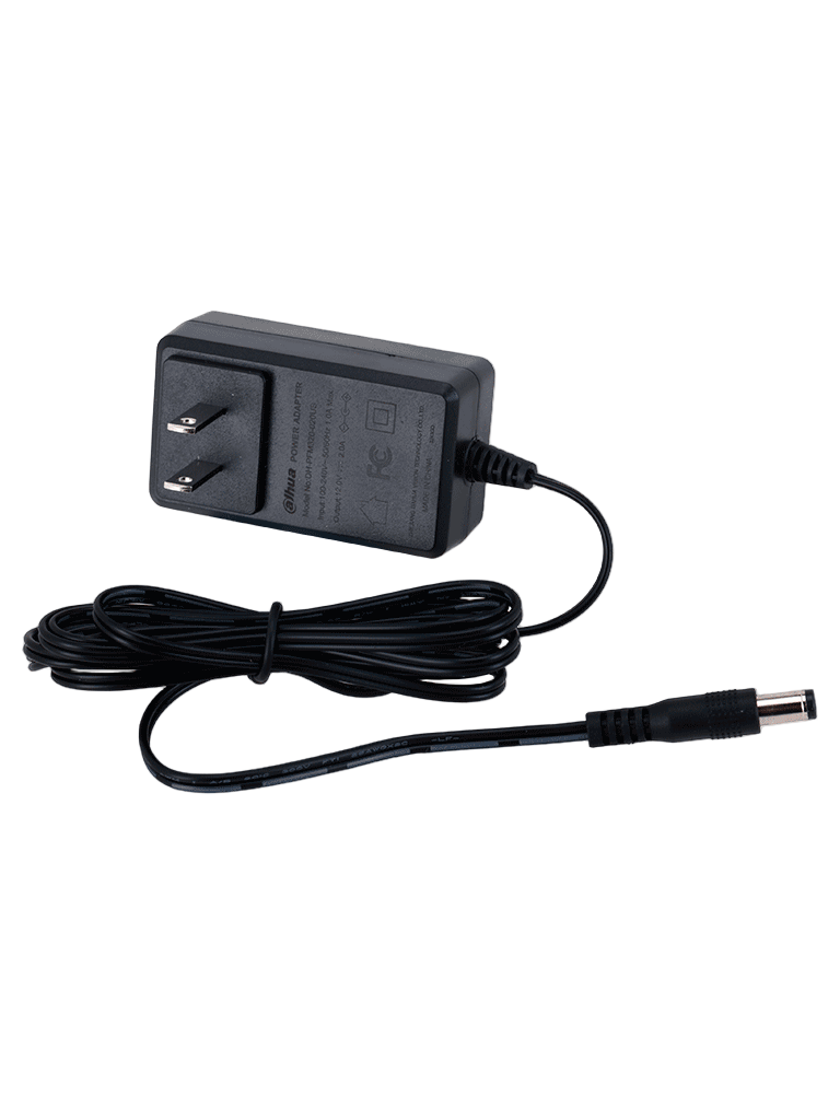 DAHUA DH-PFM320-020US - Fuente de Poder de  12 Vcc 2 Amper/ Entrada de 100-240 VAC/ Especial para Camaras de CCTV/ Cable de 1.5 metros/ Certificacion FCC/