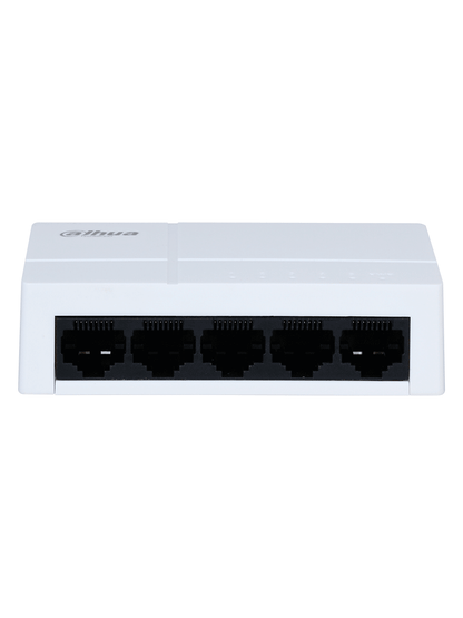 DAHUA PFS3005-5GT-L - Switch para Escritorio 5 Puertos/ Gigabit Ethernet/ 10/100/1000/ Diseño Compacto/ Capa 2/ Switching 10 Gbps/ Velocidad de Reenvio de Paquetes 7.44 Mbps/ Blanco/