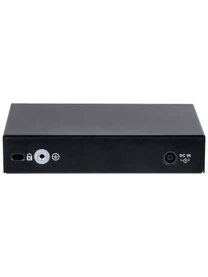 DAHUA CS4006-4GT-60 - Switch PoE de 6 Puertos Gigabit/ 4 Puertos PoE 10/100/1000/ 2 Puertos Uplink 10/100/1000/ 60 Watts Totales/ Administrable en la Nube por DoLynk Care/ PoE Hasta 250 Metros/ Carcasa Metalica/ Switching 12 Gbps