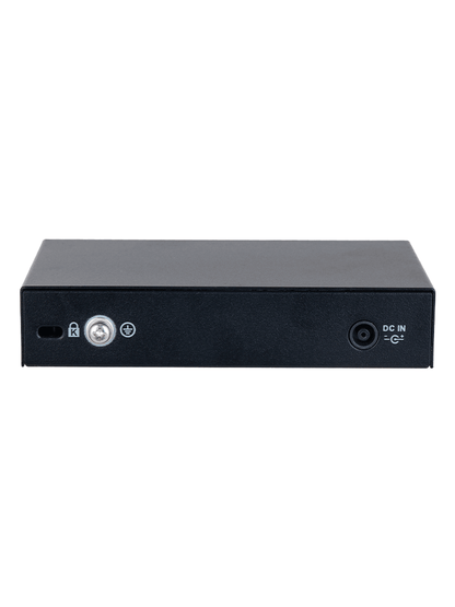 DAHUA DH-CS4006-4ET2ET-60 - Switch PoE de 6 Puertos Administrable con 4 PoE (10/100 Mbps) y 2 uplink (10/100 Mbps). Total de 65 W PoE, administración en la nube con DoLynk Care, carcasa metálica robusta, ideal para redes IP.