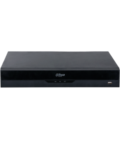 DAHUA NVR5216-8P-EI - NVR IP con tecnología Acupick y WizSense 16 canales 1U con 8 PoE, 2 HDD, H.265+/H.265, 384 Mbps, reconocimiento y detección facial, protección perimetral, SMD Plus, IA por cámara ANPR, mapa de calor, conteo de personas y metadatos.