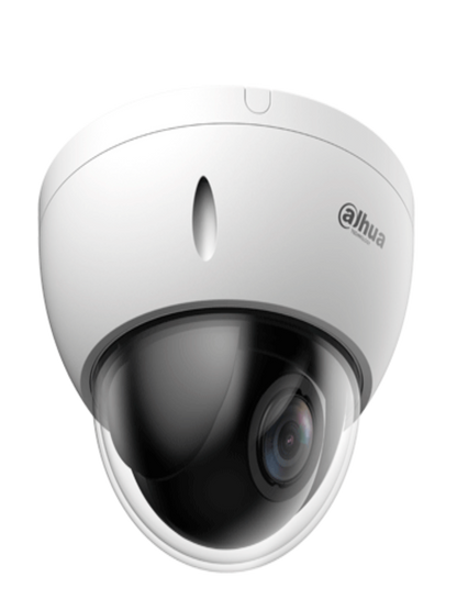 DAHUA SD22204DB-GC - Cámara PTZ Mini Domo Antivandálica de 2 Megapíxeles/ analógica / 4X de Zoom Óptico/ IP66/ IK10/ Starlight/ HLC/ 30FPS/ 3DNR/