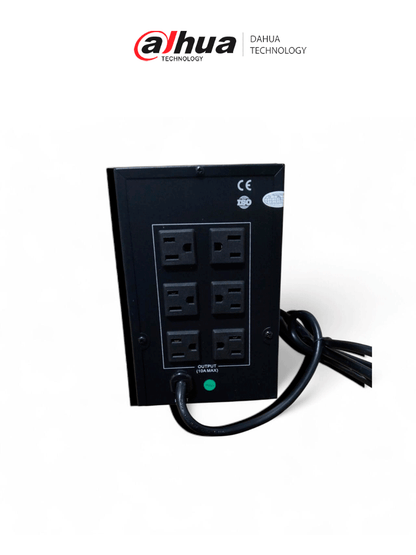 DAHUA DH-PFM350-900-A - UPS de 1500VA/900W/ Linea Interactiva/ Entrada y Salida de 110 Vac a 120 Vac/ 6 salidas / Estabilizador de Voltaje AVR/ Diseño Compacto/