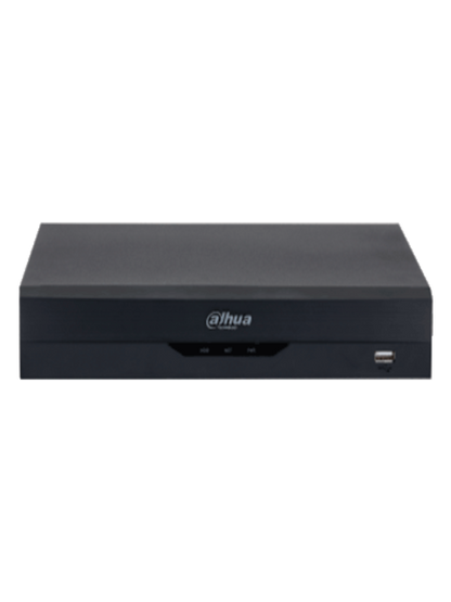 DAHUA XVR5108HS-4KL-I3 - DVR 4K WizSense de 8 canales + 8 IP o hasta 16 IP. Incluye SMD Plus, Protección Perimetral y reconocimiento facial, codificación con IA, H.265+, y soporta CVI, AHD, TVI, CVBS e IP. Compatibilidad con IoT y POS