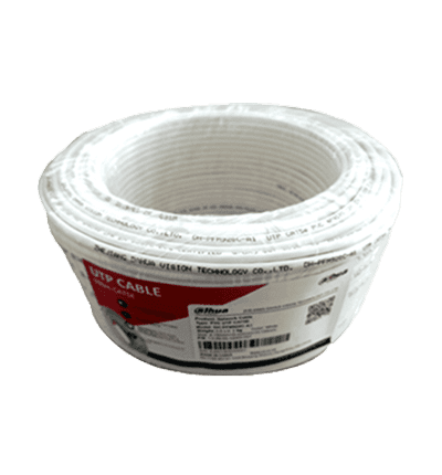DAHUA PFM920I-5EUN-C-V2-100 - Bobina de 100 Mts de Cable UTP Cat5e/ 100% Cobre/ Color Blanco/ Ideal para Video y Redes/