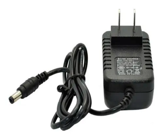 SAXXON PSU1202E - Fuente de Poder Regulada de 12 Vcc  2 Amperes/ Con Cable de 1.2 Metros/ Conector Macho/ Especial para Camaras de CCTV/ Usos Multiples/