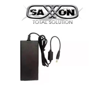 SAXXON PSU1204D - Fuente de poder regulada de 12 Vcc 4.1 Amperes/ Con Cable de 1.2 Metros/ Para Usos Multiples: Sistemas de CCTV, Acceso, ETC/ Certificación UL/