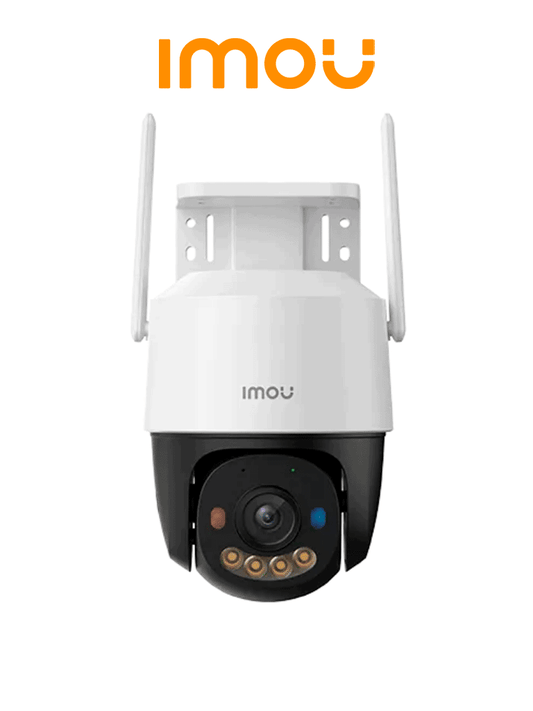 IMOU Cruiser SC 5MP (IPC-K7FN-5H0WE ) - Cámara IP PT de 5 MP/ Wifi/ Full Color/Disuasión activa luces Rojo-Azul/ Audio 2 Vías/ 30 Metros Visión Nocturna/ Sirena de 110 dB/ Smart tracking/ Ranura para MicroSD/ IP66/