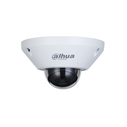 DAHUA IPC-EB5541-AS - Camara IP FishEye de 5 Megapixeles/ WizMind/ 360 Grados/ H.265/ Microfono Integrado + 1 Canal de E&S/ E&S De Alarma/ Mapa de Calor/ Conteo de Personas/ IP67/ IK10/ WDR Real/ PoE